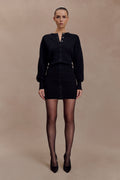 Xaden Wool Mix Knit Mini Dress