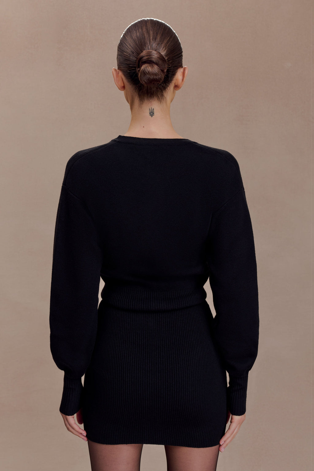 Xaden Wool Mix Knit Mini Dress