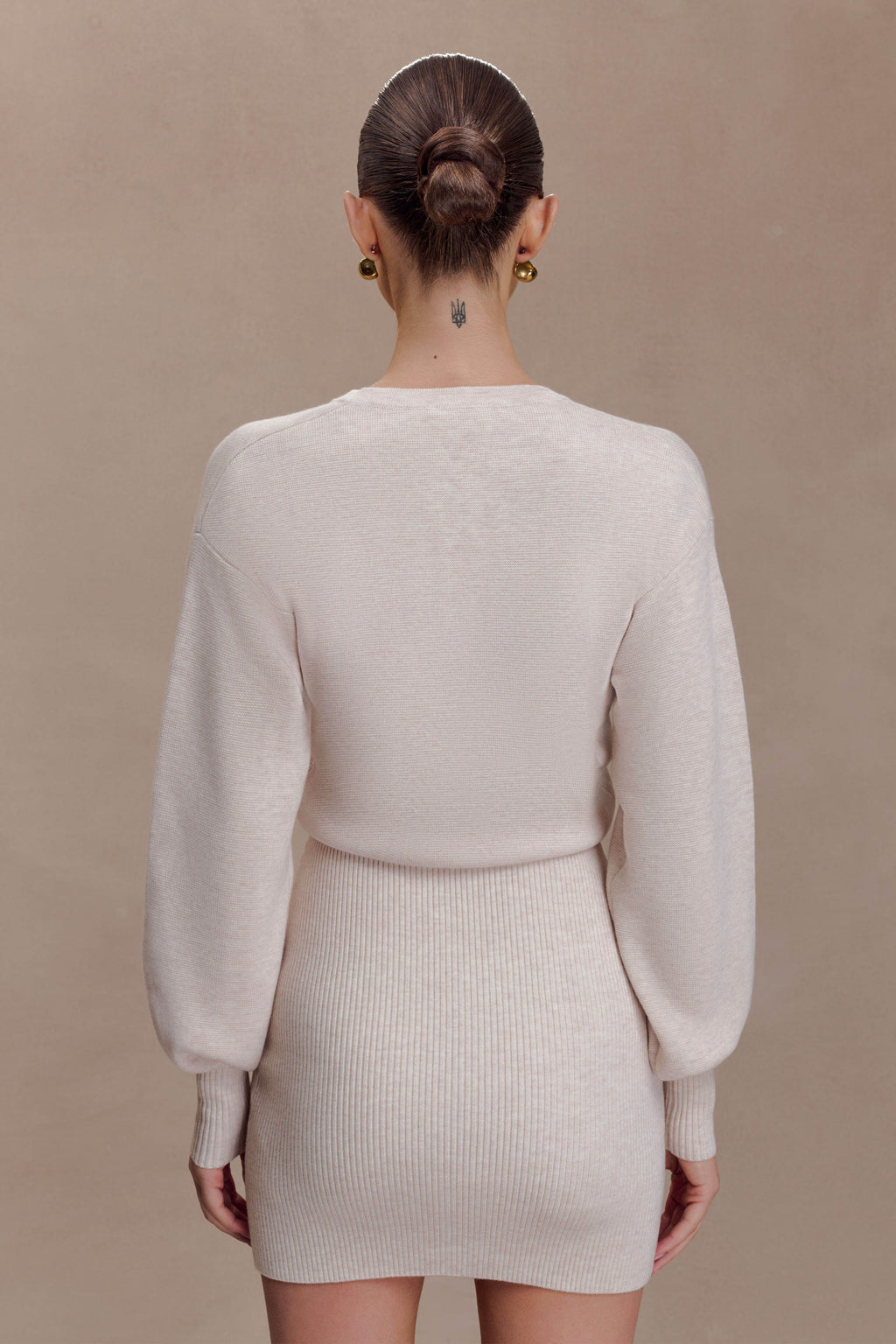Xaden Wool Mix Knit Mini Dress