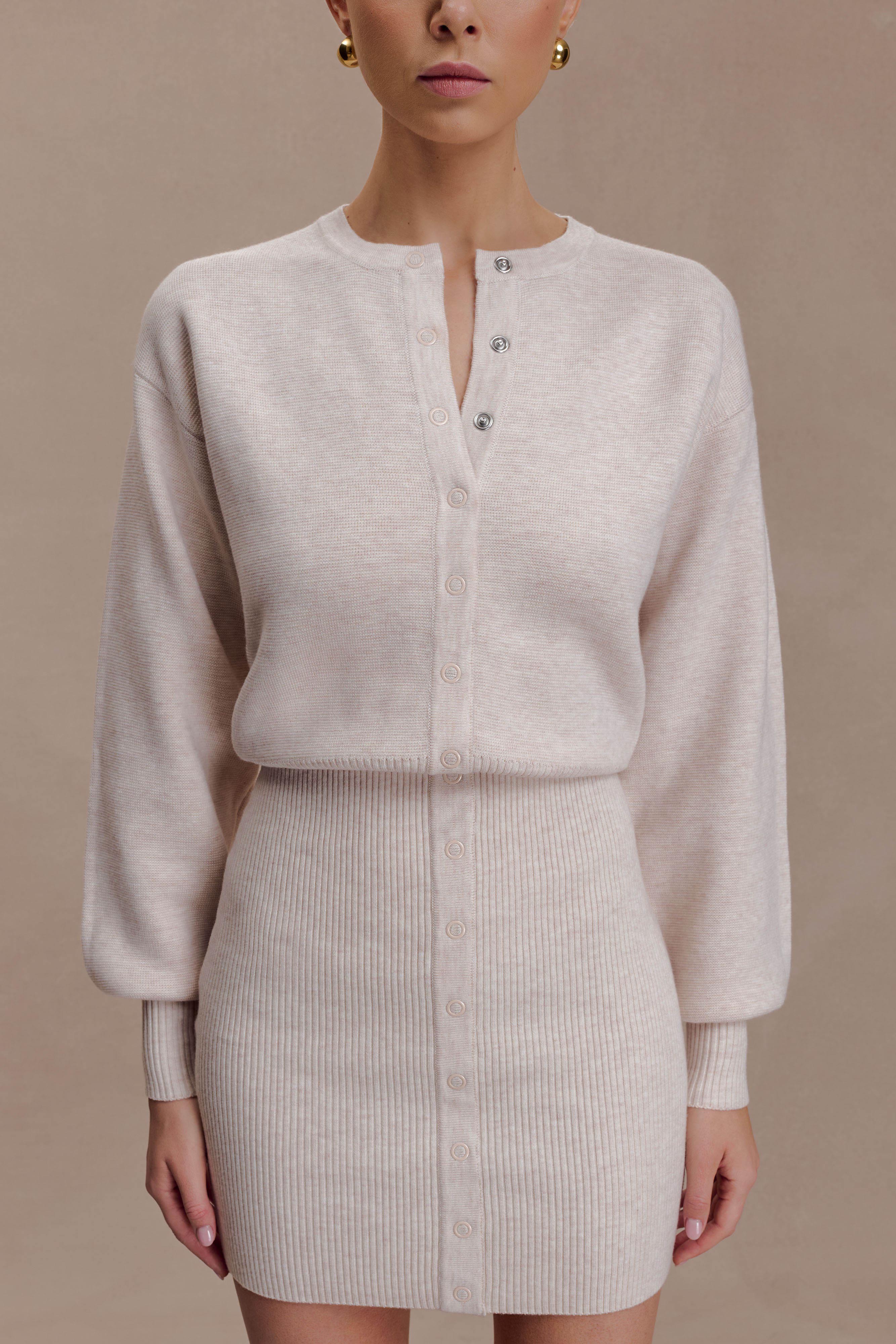 Xaden Wool Mix Knit Mini Dress