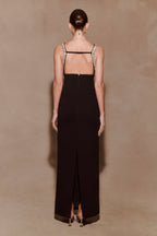 Lorde Embellished Crepe Maxi Dress in Black – Chic&Drifts