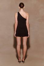 Eleonora Diamante Trim Mini Dress in Black – Chic&Drifts