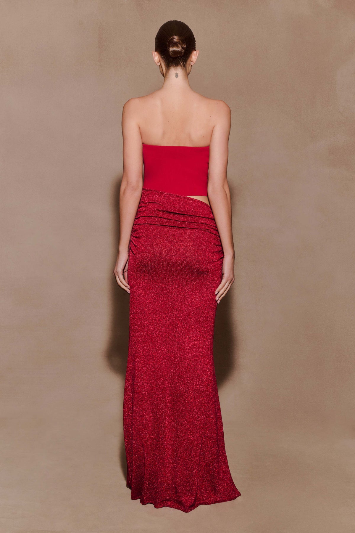 Jasiel Strapless Knit Maxi Dress in Black – Chic&Drifts