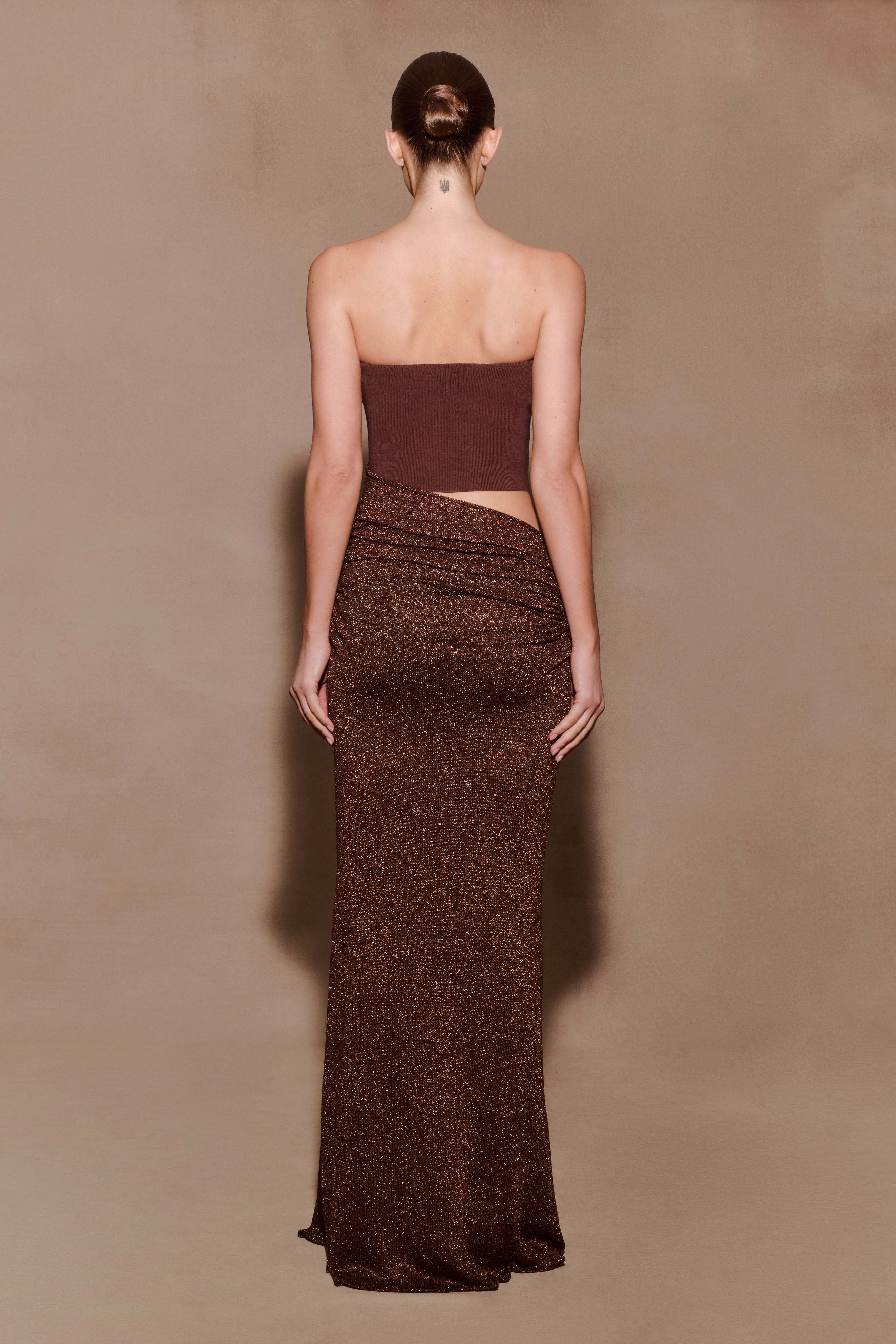 Jasiel Strapless Knit Maxi Dress