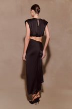 Zendaya Silk Crop Top in Black – Chic&Drifts