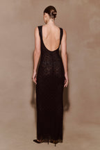 Samara Sleeveless Diamante Maxi Dress in Black – Chic&Drifts