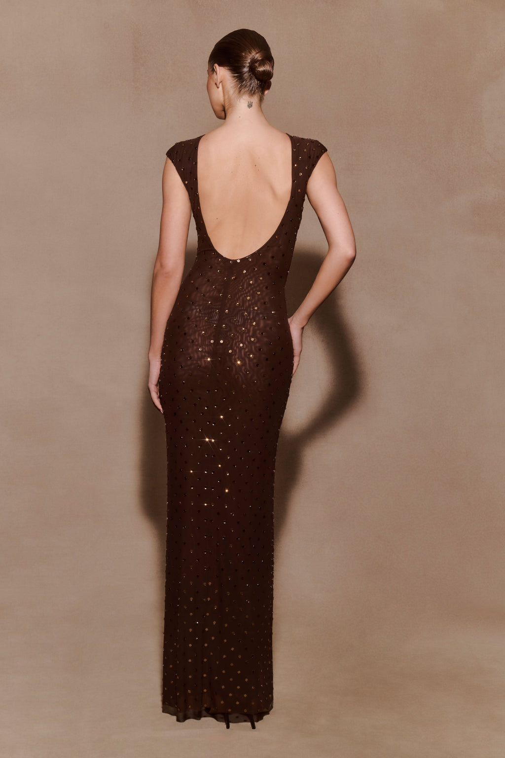 Samara Sleeveless Diamante Maxi Dress in Black – Chic&Drifts