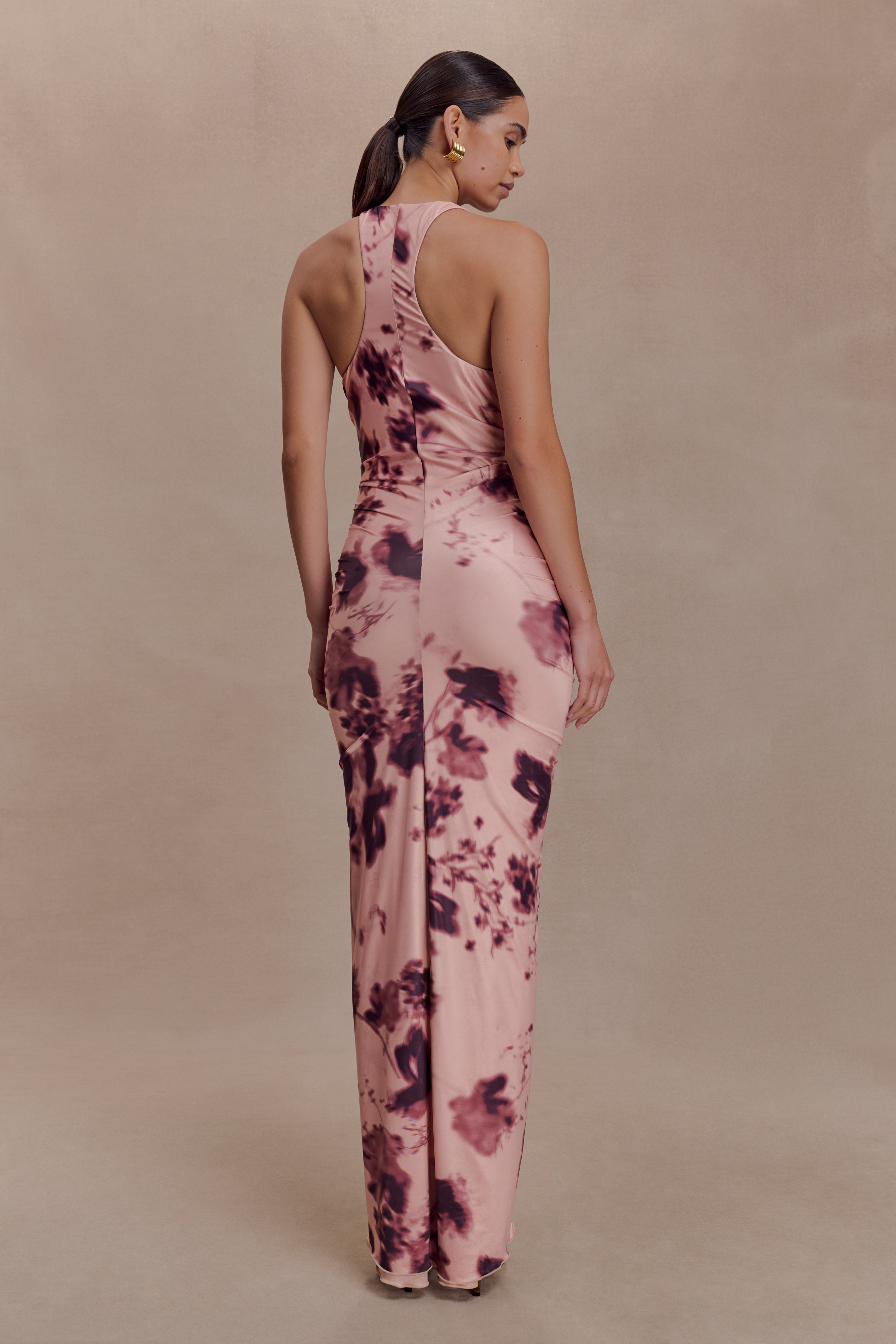 Alessandra Slinky Ruffle Maxi Dress