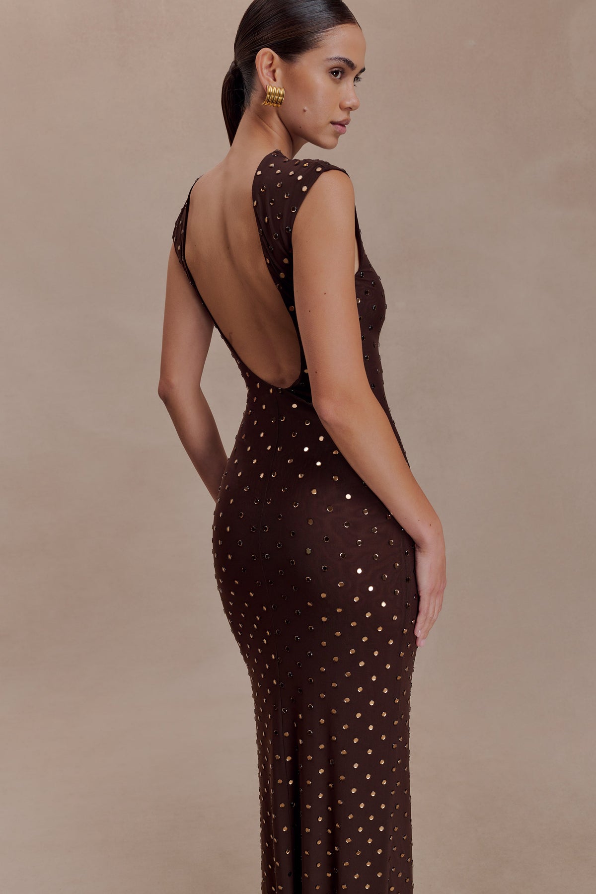 Samara Sleeveless Diamante Maxi Dress in Black – Chic&Drifts