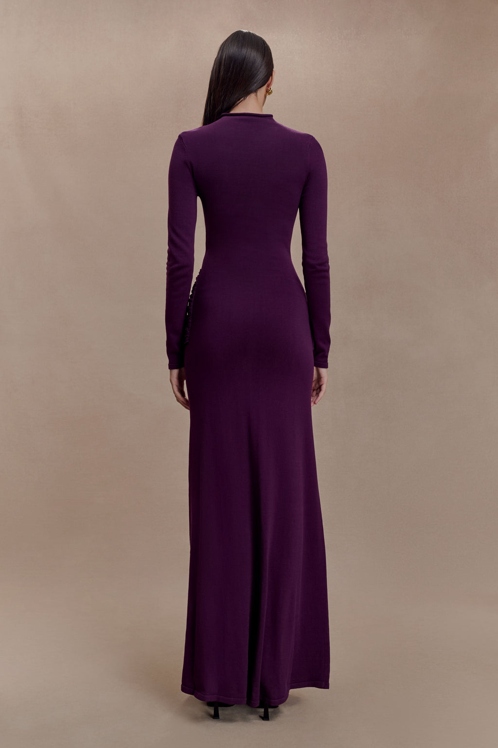 Grayson Knit Chiffon Maxi Dress