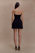 Hilda Embellished Strapless Mini Dress in Black – Chic&Drifts