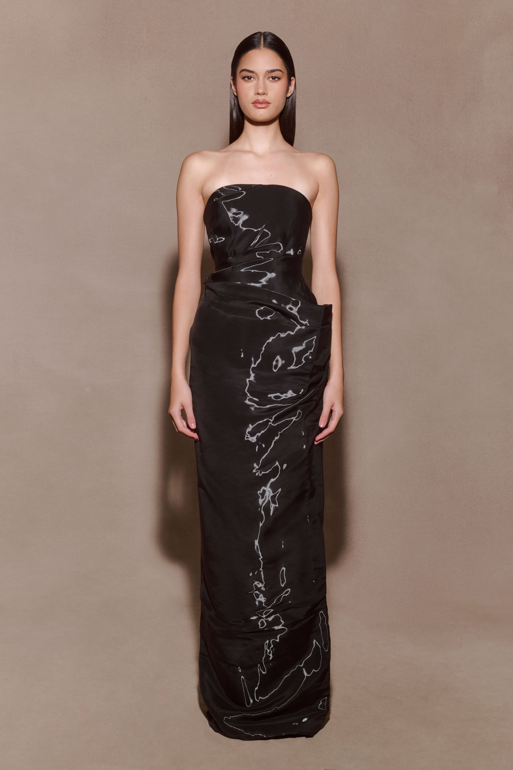 Calliope Strapless Organza Maxi Dress