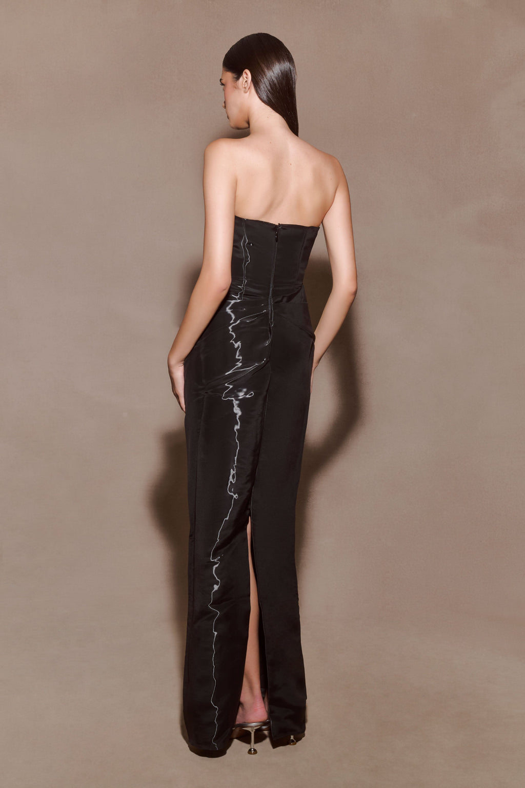 Calliope Strapless Organza Maxi Dress