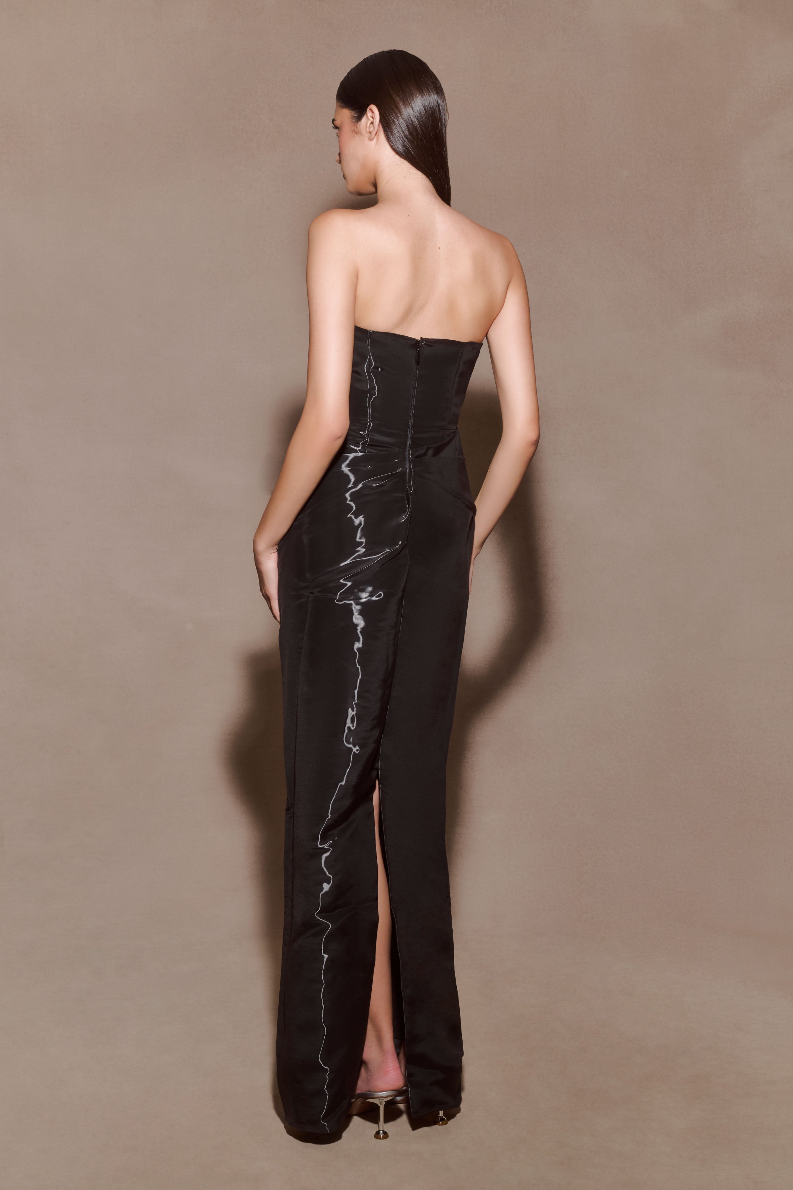 Calliope Strapless Organza Maxi Dress