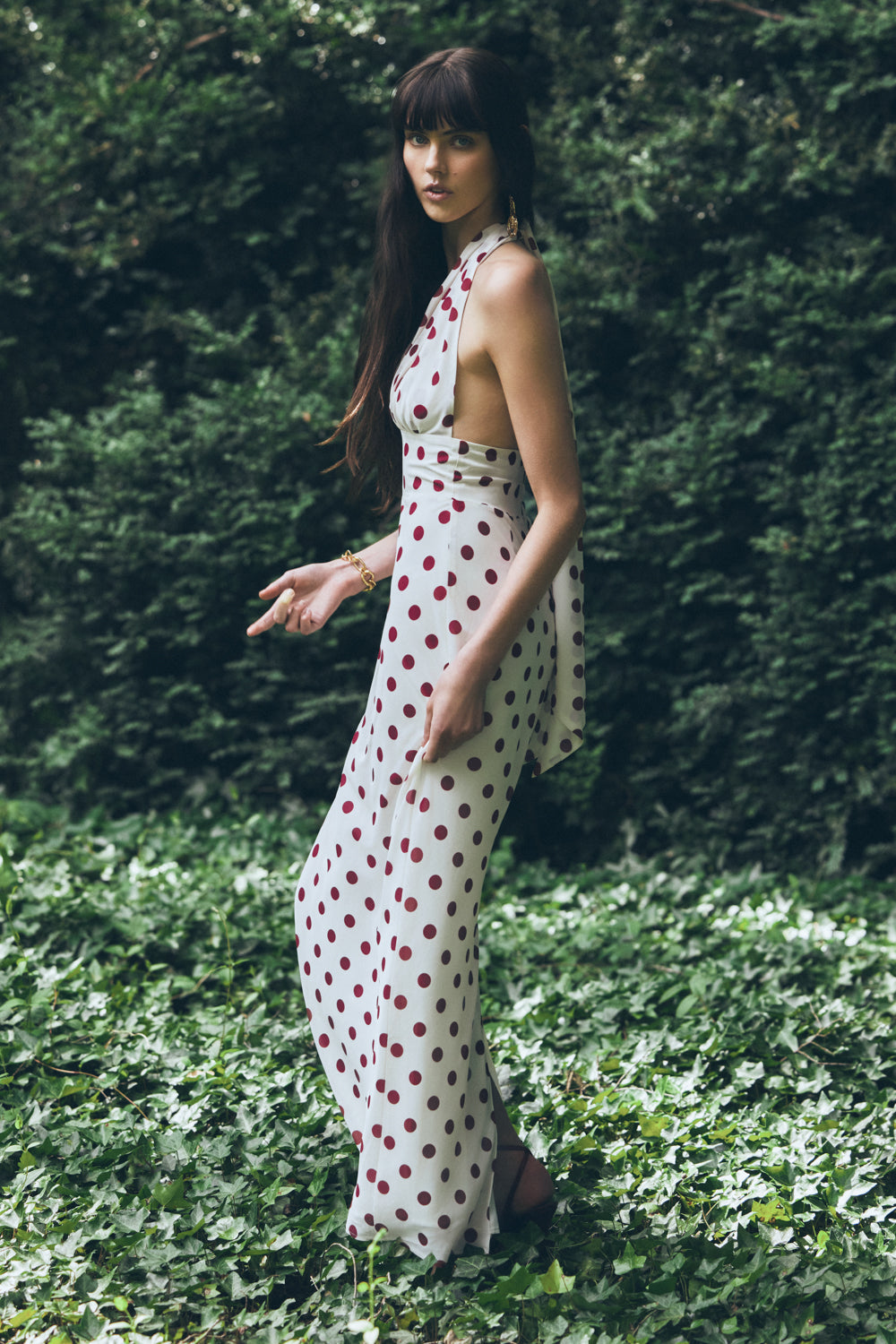 Nadine Halter Chiffon Maxi Dress in Blue – Chic&Drifts
