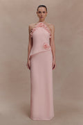 Melissa Chiffon Flower Maxi Dress