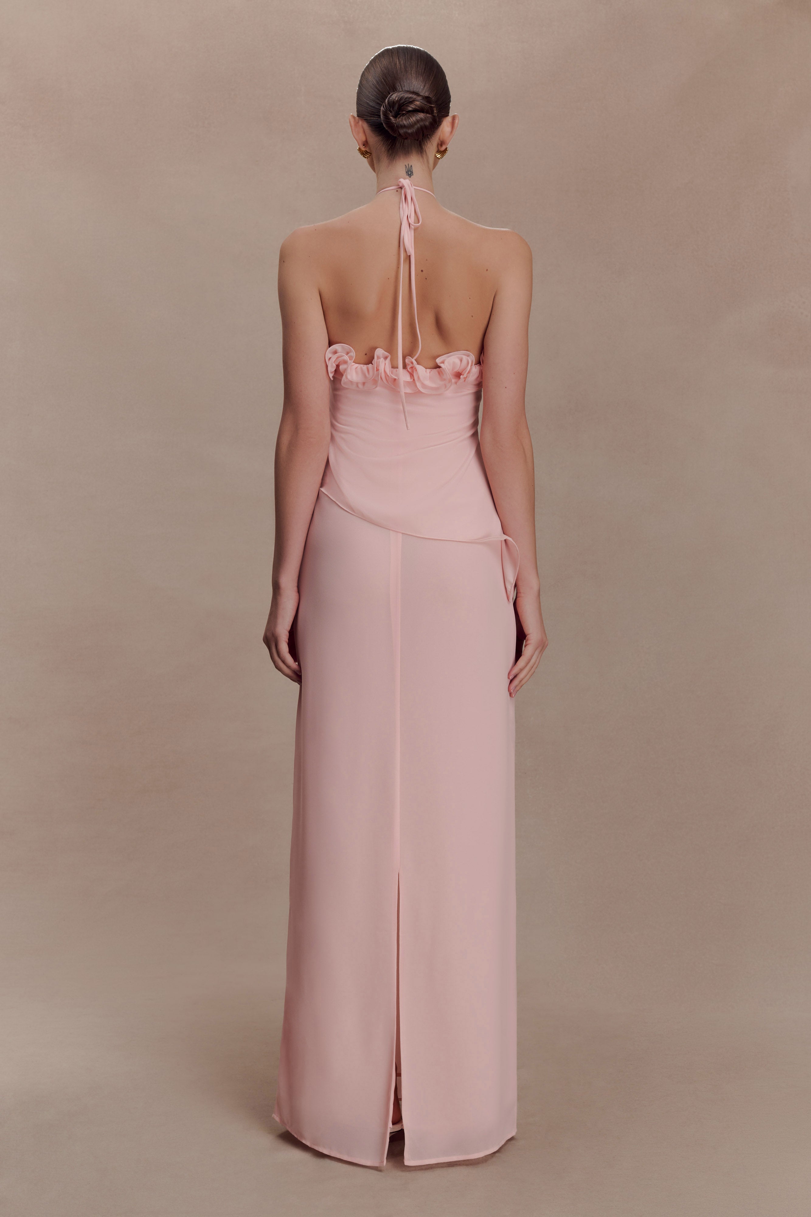 Melissa Chiffon Flower Maxi Dress