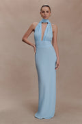 Nadine Halter Chiffon Maxi Dress