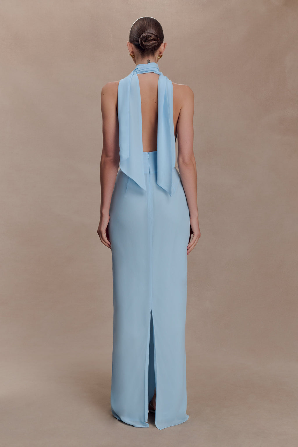 Nadine Halter Chiffon Maxi Dress