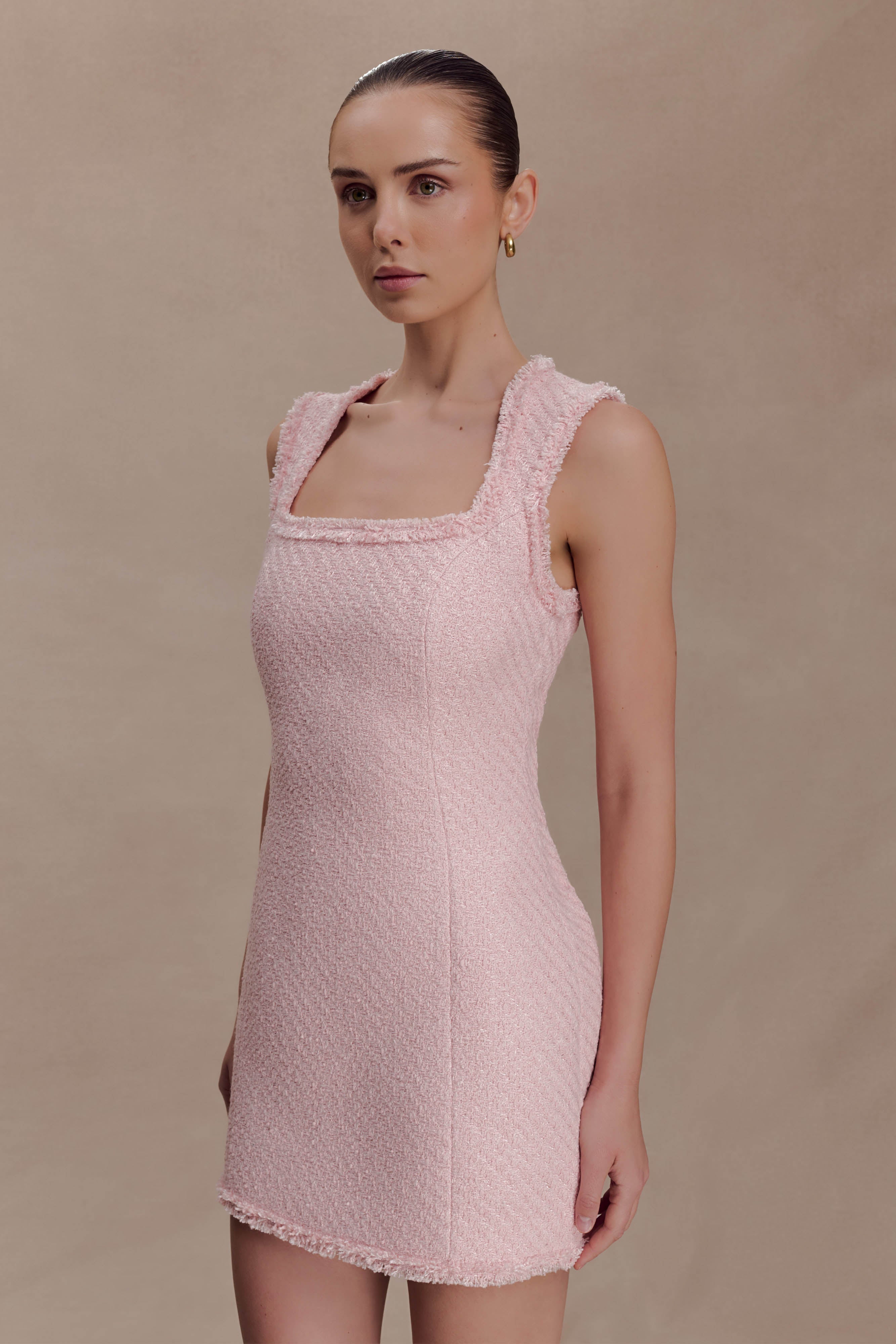 Lea Tweed Sleeveless Mini Dress