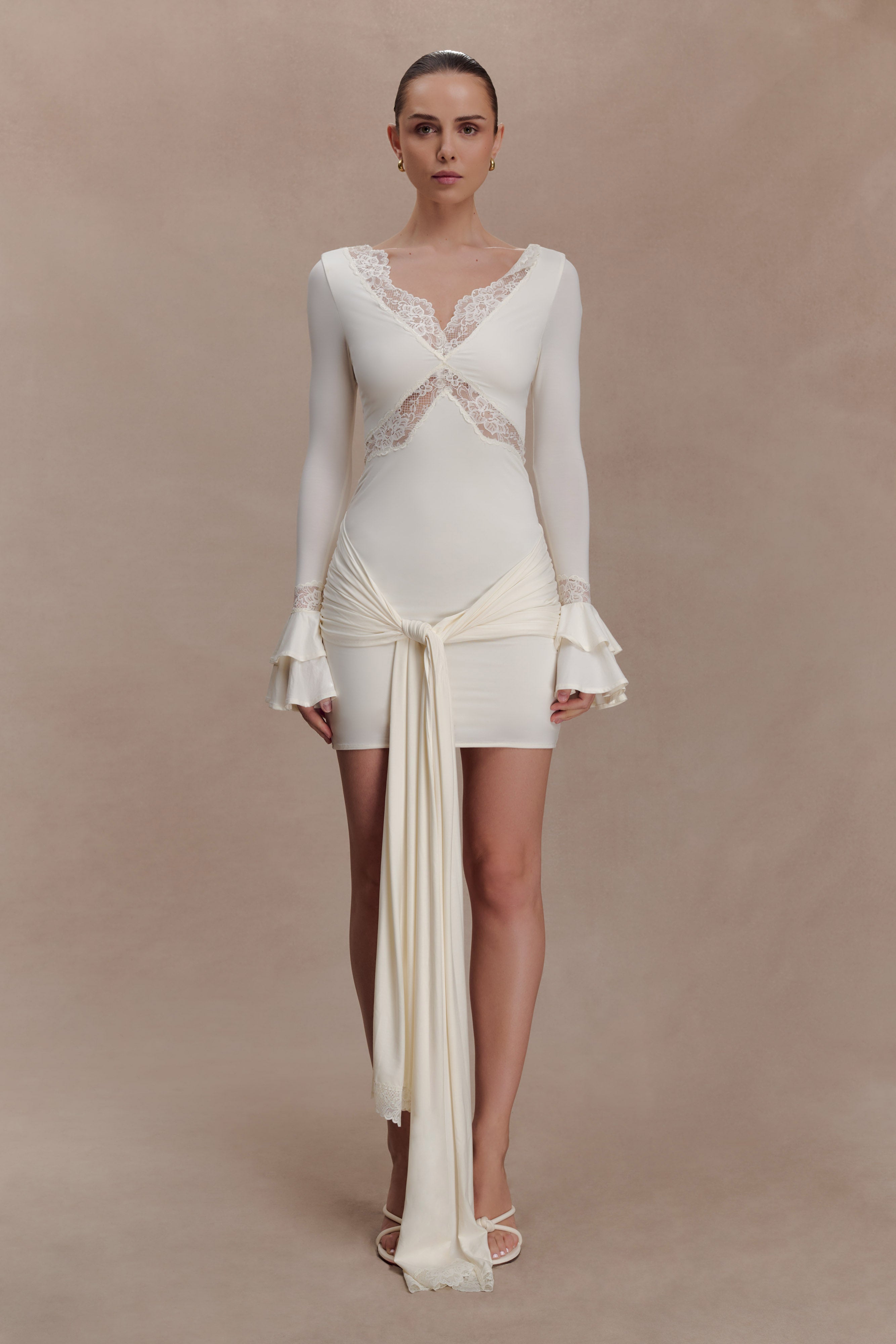 Electra Slinky Lace Mini Dress