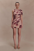 Adrienne One Shoulder Mesh Mini Dress