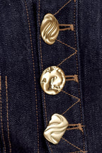 Demi High Waisted Denim Shorts in Washed Indigo Blue – Chic&Drifts