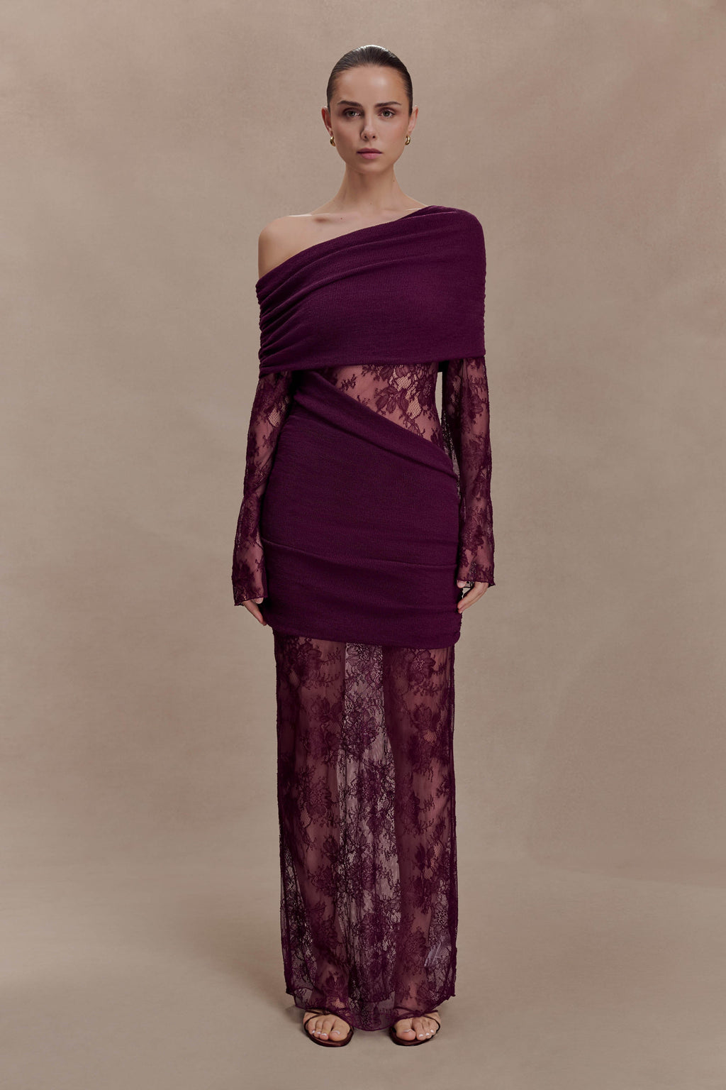 Luxie Lace Knit Maxi Dress