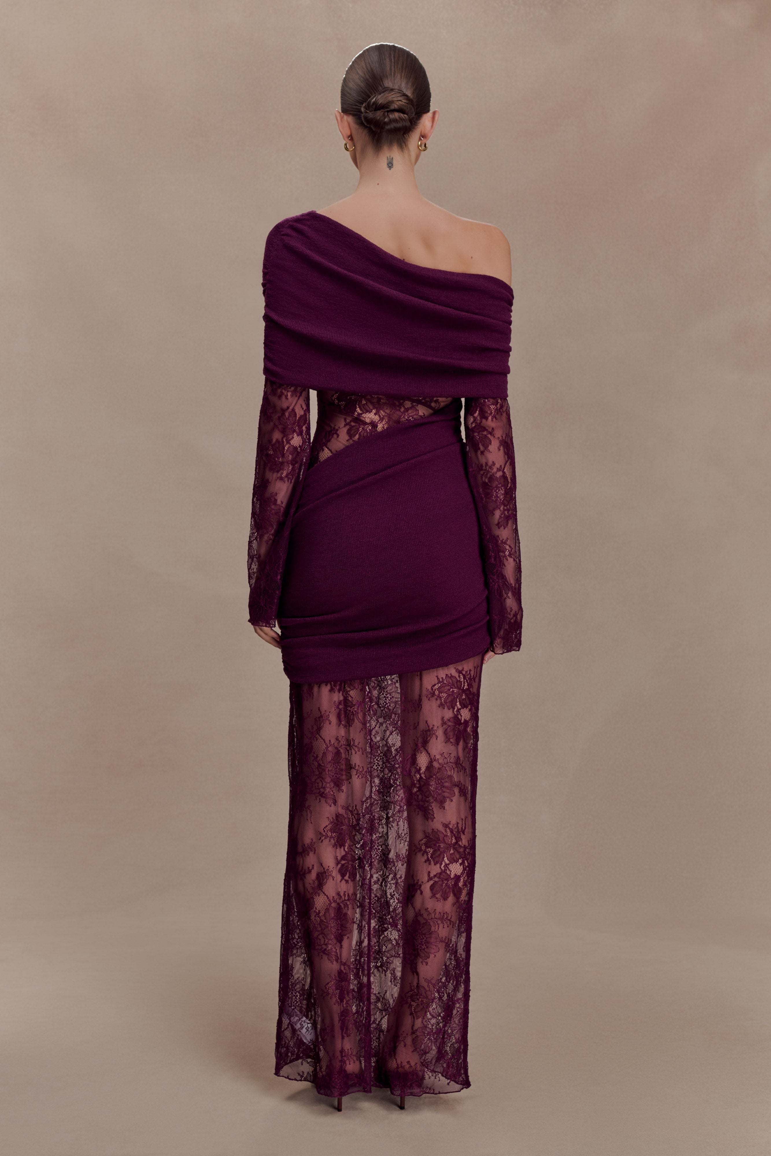 Luxie Lace Knit Maxi Dress