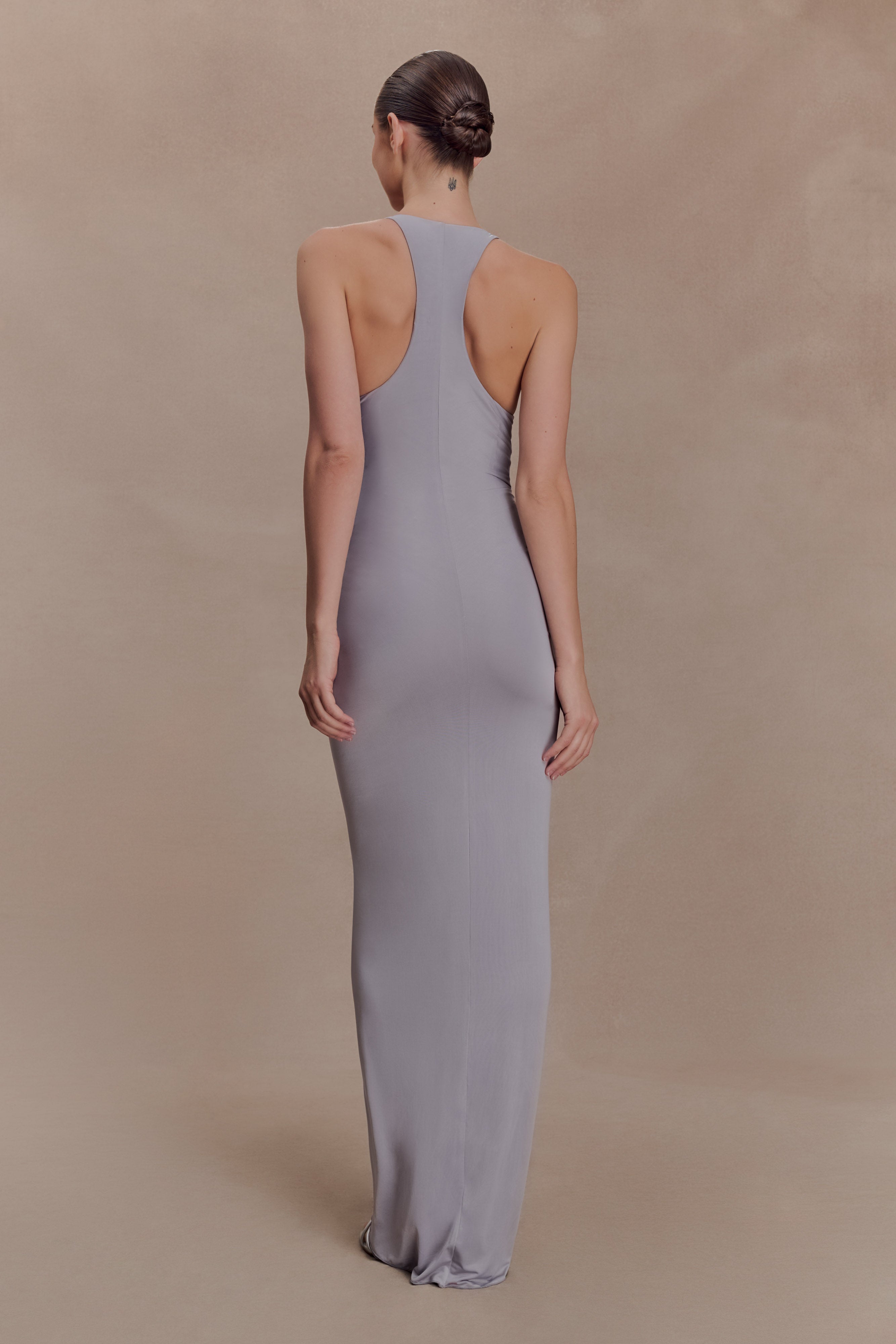 Alessandra Slinky Ruffle Maxi Dress