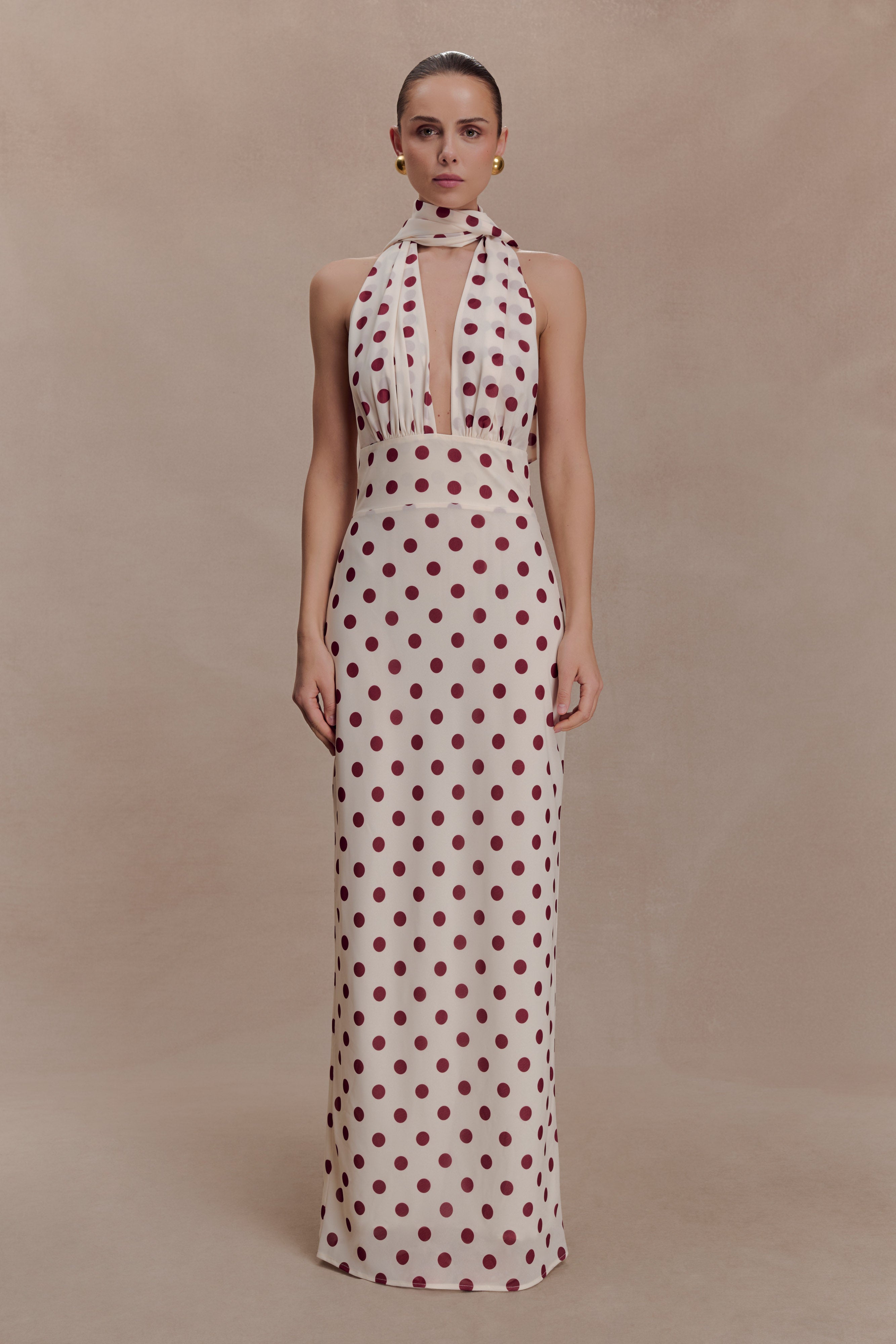 Nadine Halter Chiffon Maxi Dress
