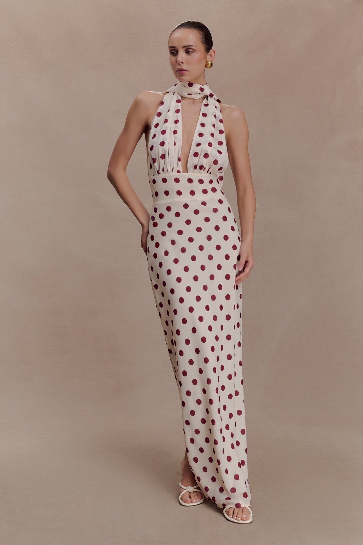 Nadine Halter Chiffon Maxi Dress in Blue – Chic&Drifts