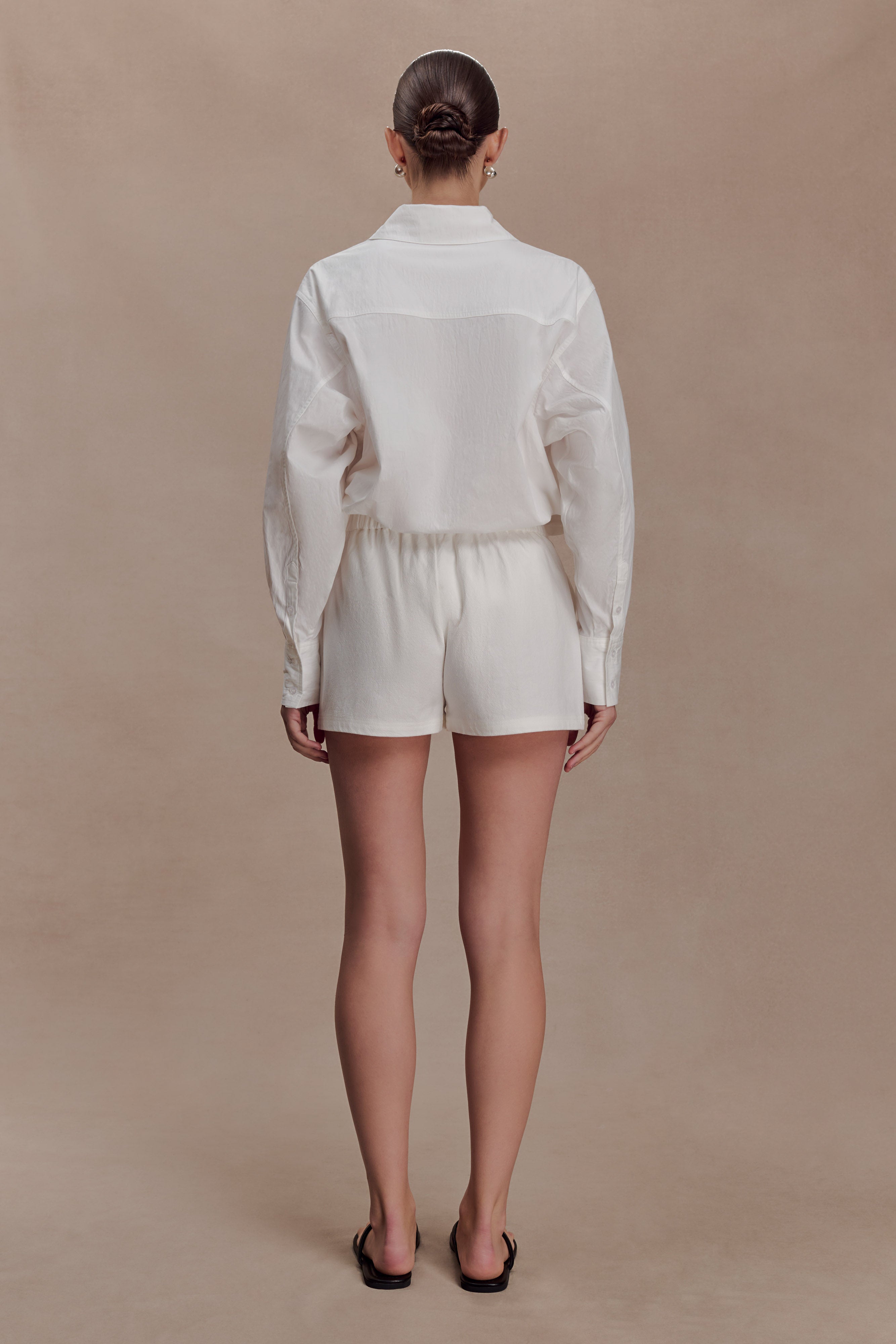 Campbell Cotton Oversized Shirt in White – Chic&Drifts