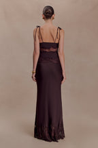 Nina Satin And Lace Camisole in Black/Ivory – Chic&Drifts