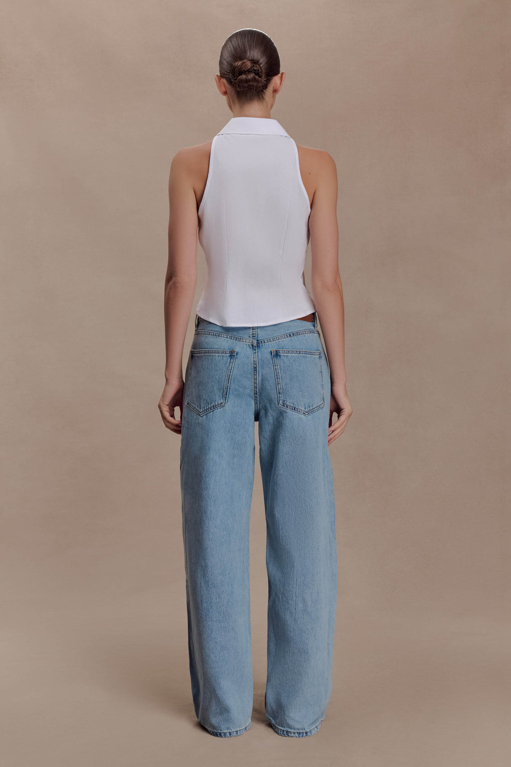 Scout Sleeveless Linen Shirt in White – Chic&Drifts