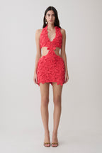 Jaylene Floral Crochet Mini Dress