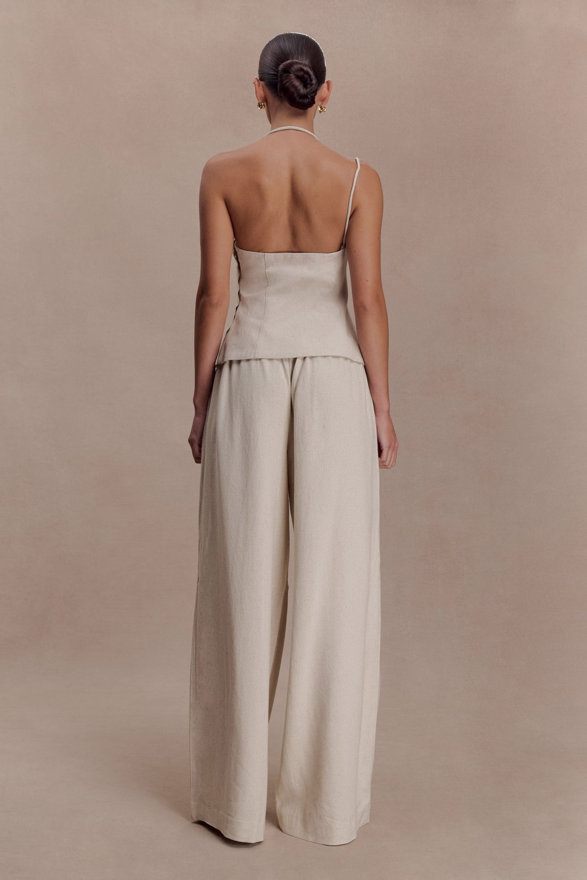 Gabby Straight Leg Linen Trousers in Natural – Chic&Drifts