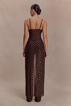 Jackie Longline Diamante Top in Chocolate – Chic&Drifts