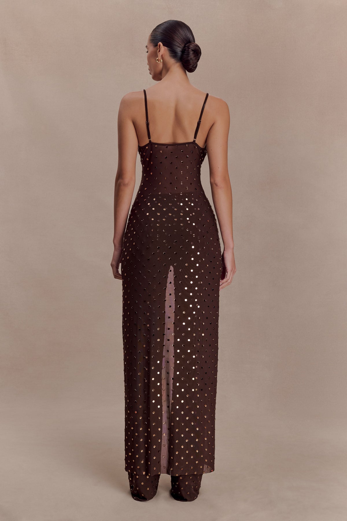Jackie Longline Diamante Top in Chocolate – Chic&Drifts