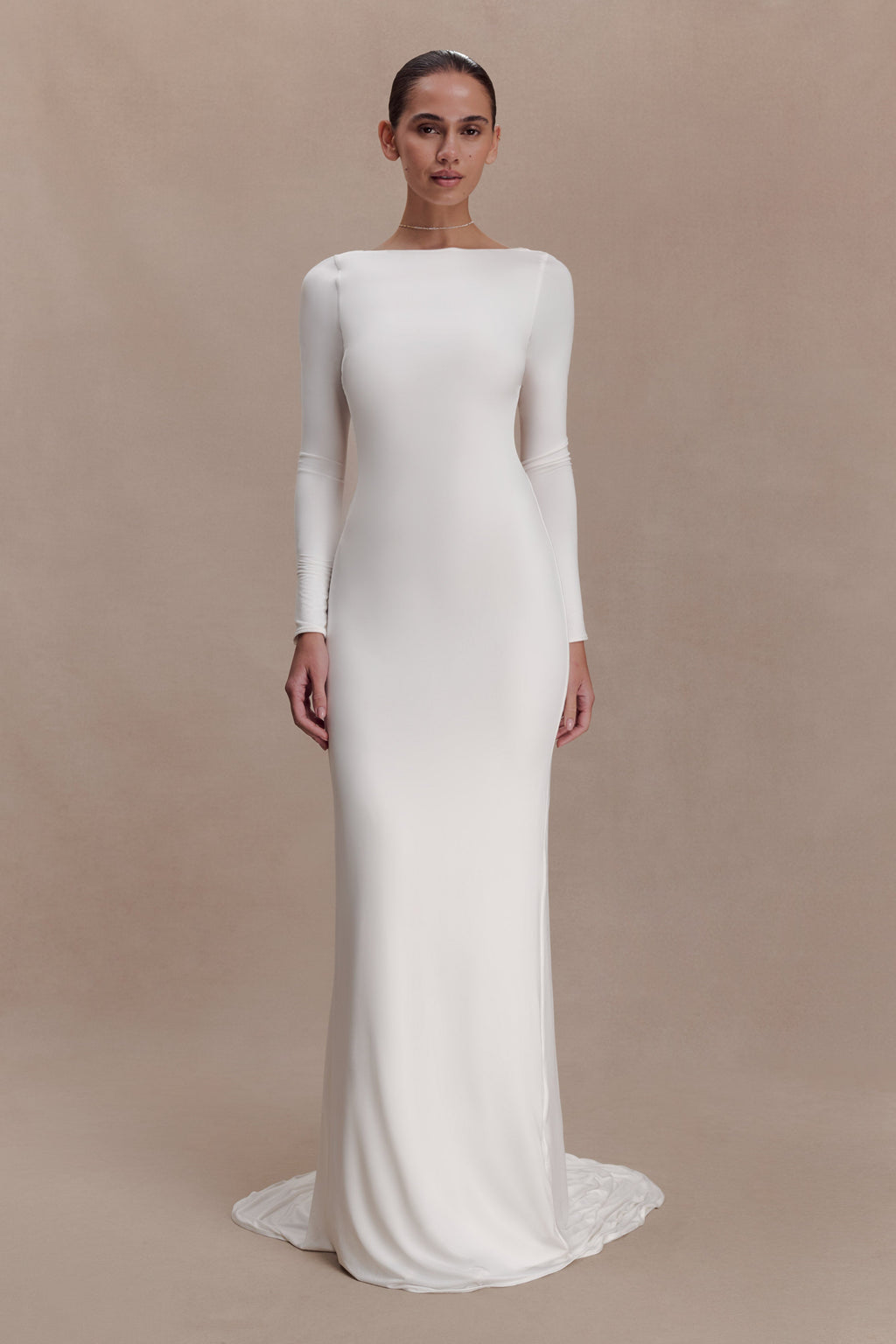 Marlene Slinky Low Back Maxi Dress