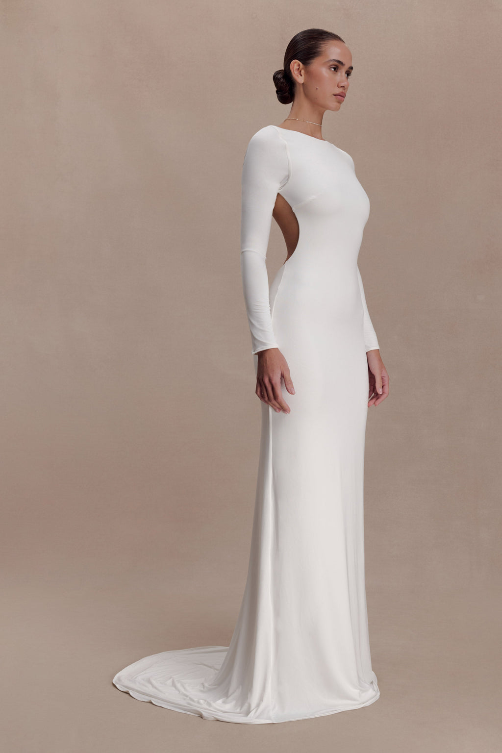 Marlene Slinky Low Back Maxi Dress