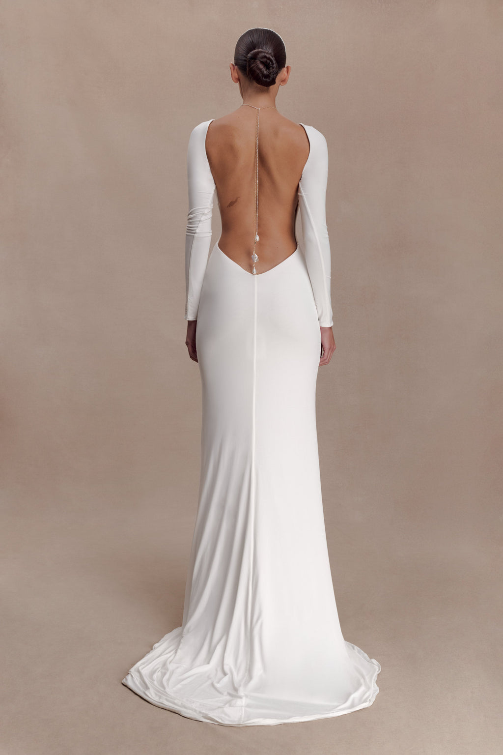 Marlene Slinky Low Back Maxi Dress