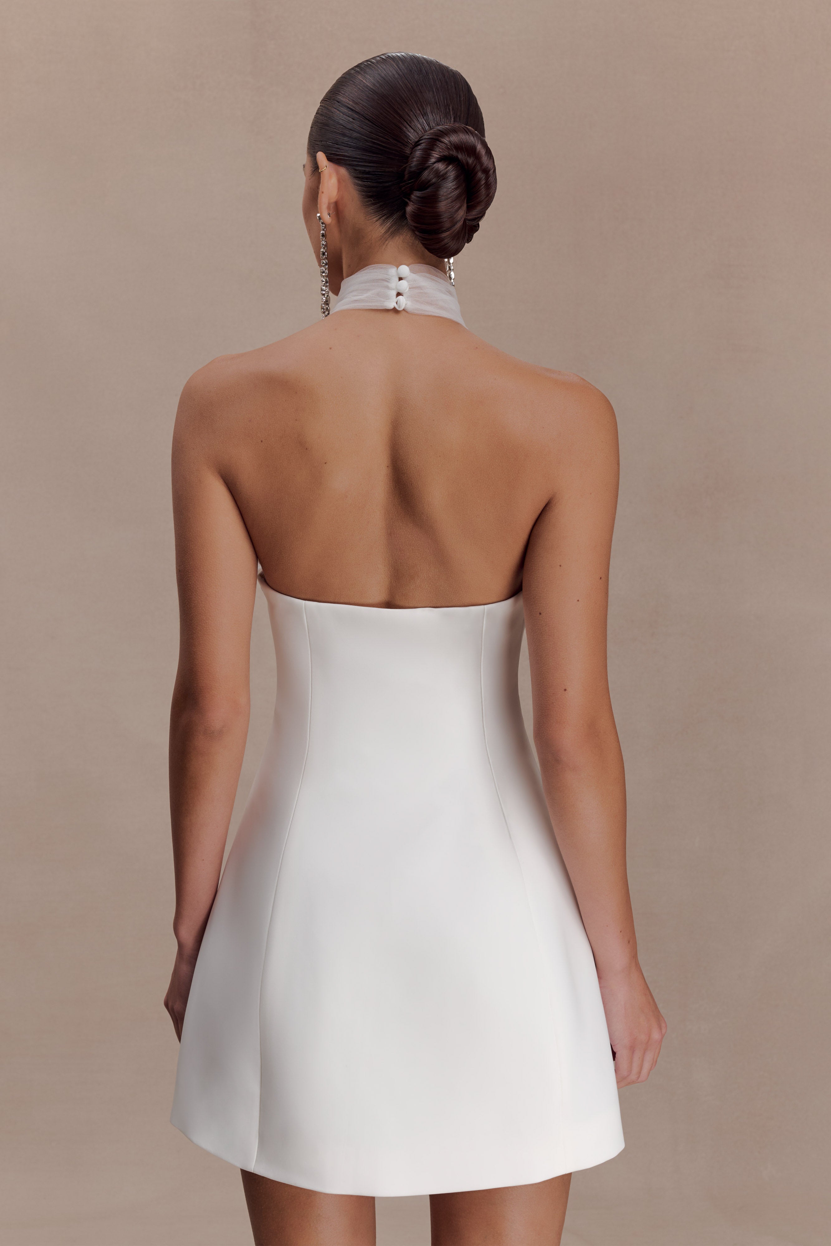 Riley Halter Suiting Mini Dress