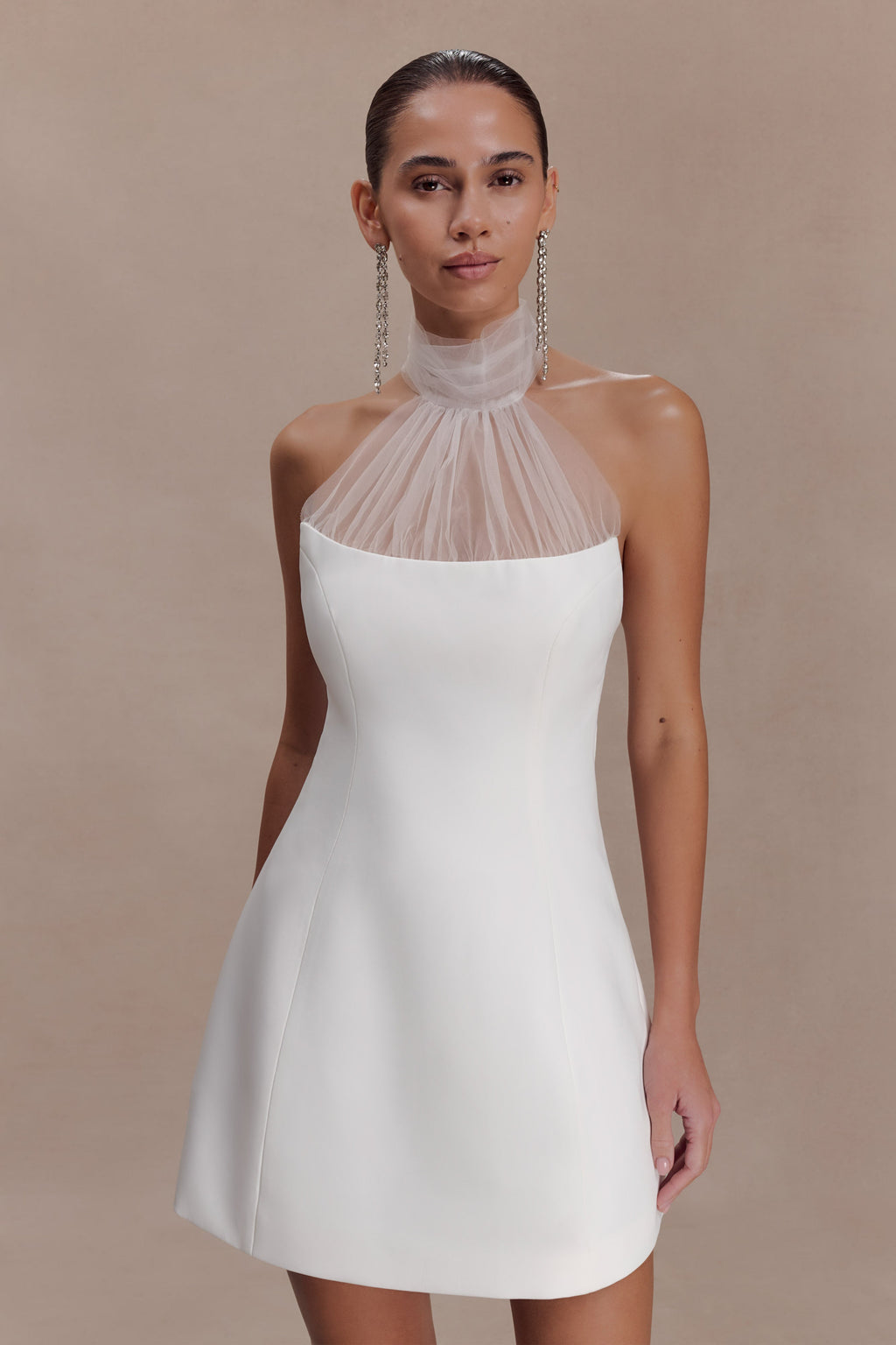 Riley Halter Suiting Mini Dress