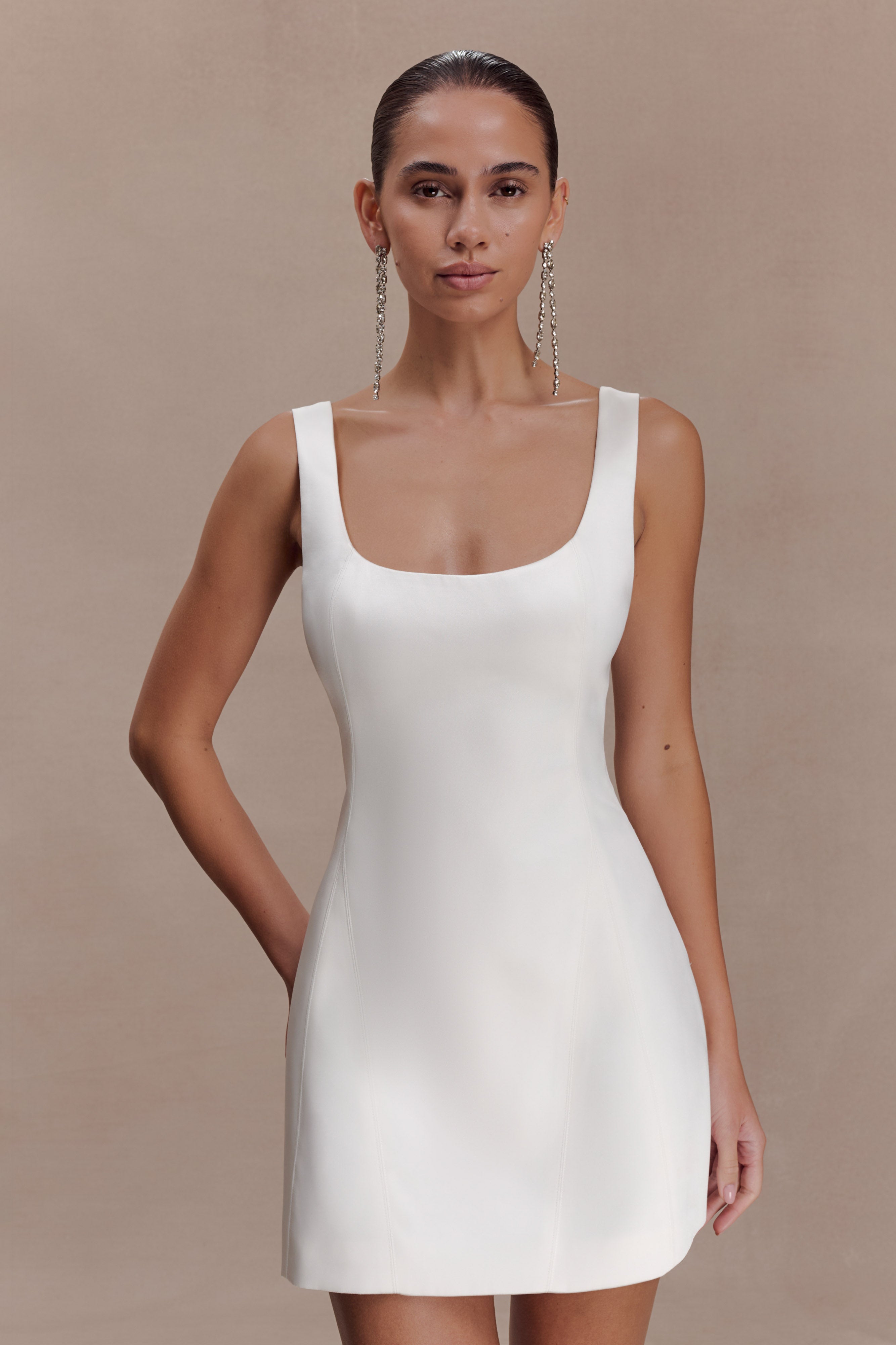 Beth Satin Mini Dress