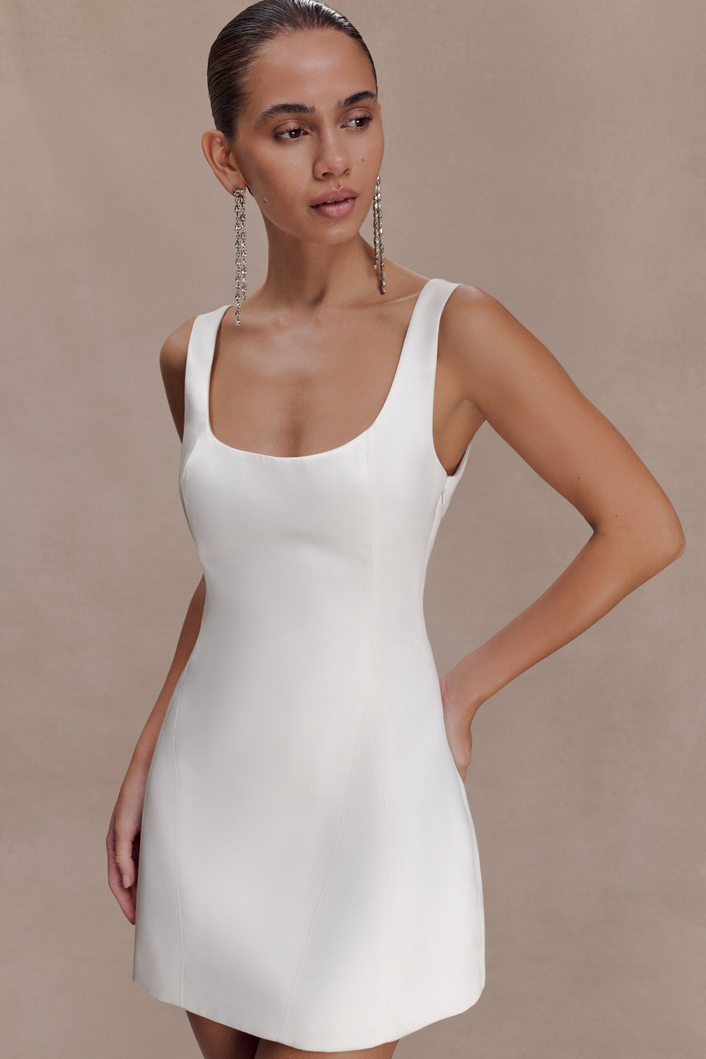 Beth Satin Mini Dress