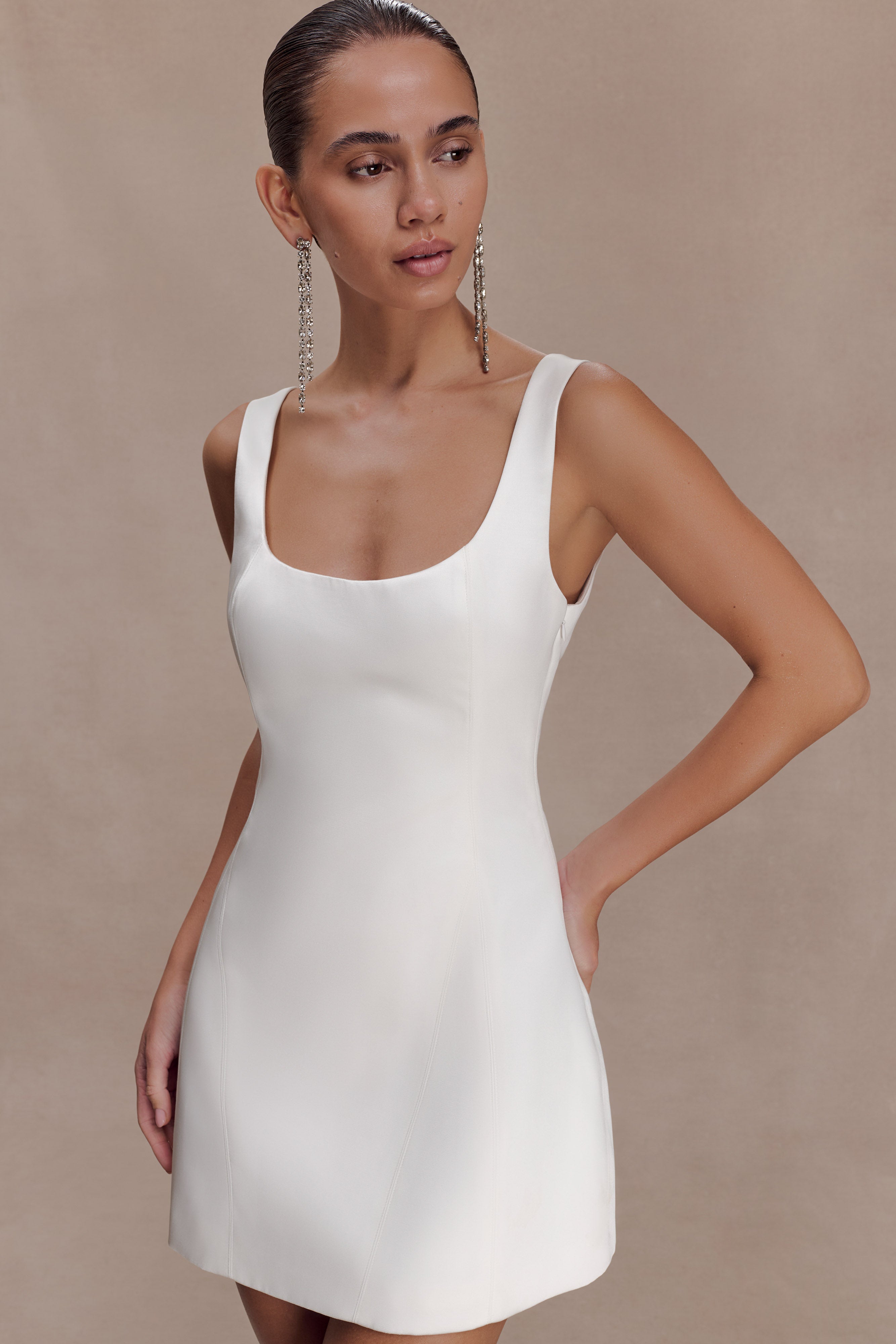 Beth Satin Mini Dress