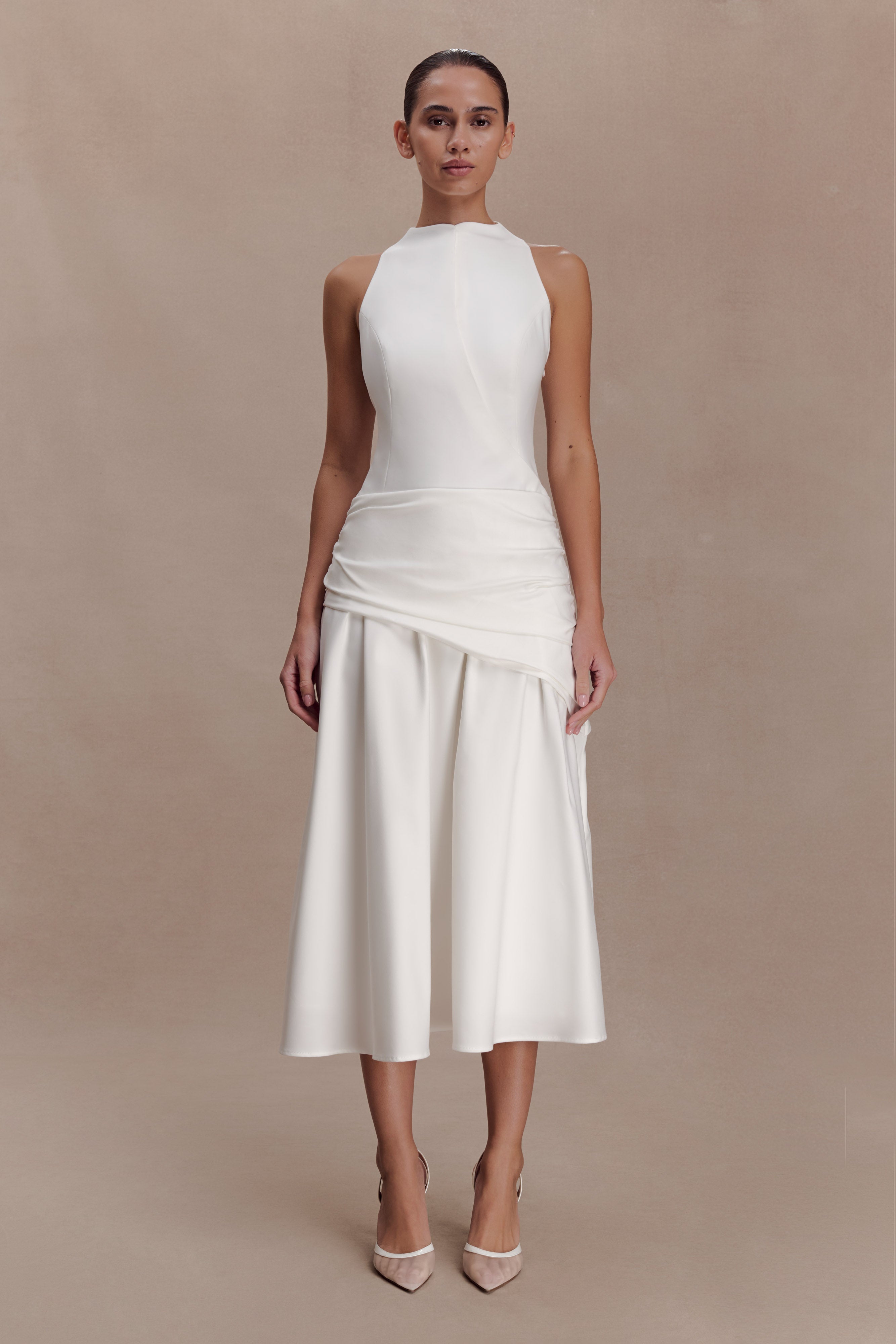 Emily Wrapped Waist Midi Dress