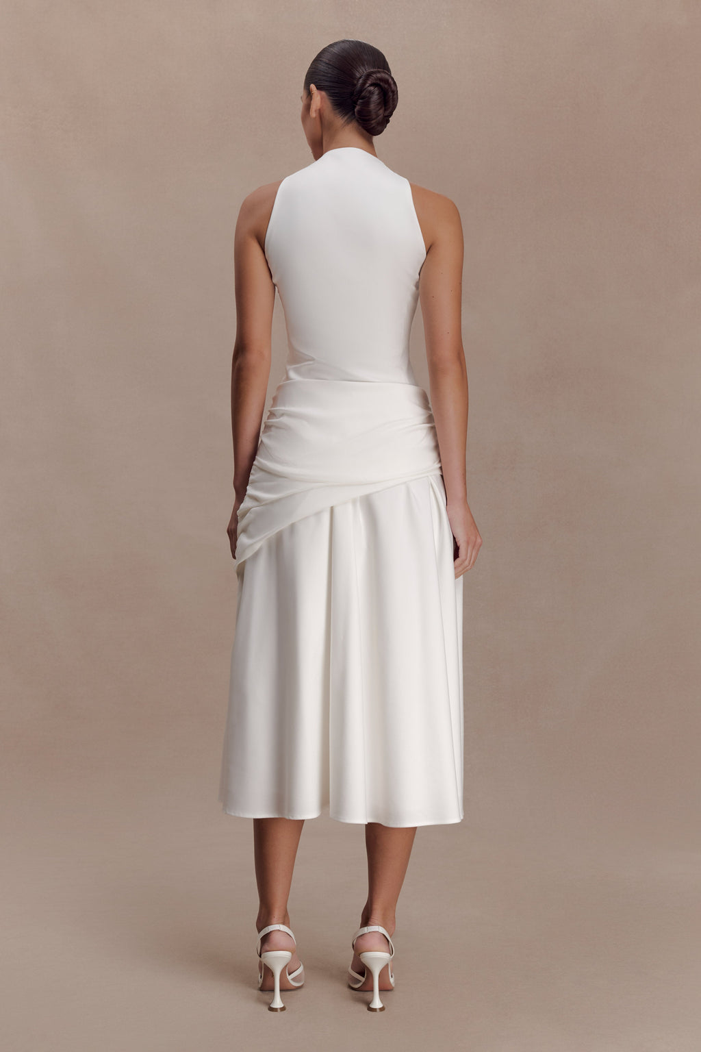Emily Wrapped Waist Midi Dress in Sky Blue – Chic&Drifts