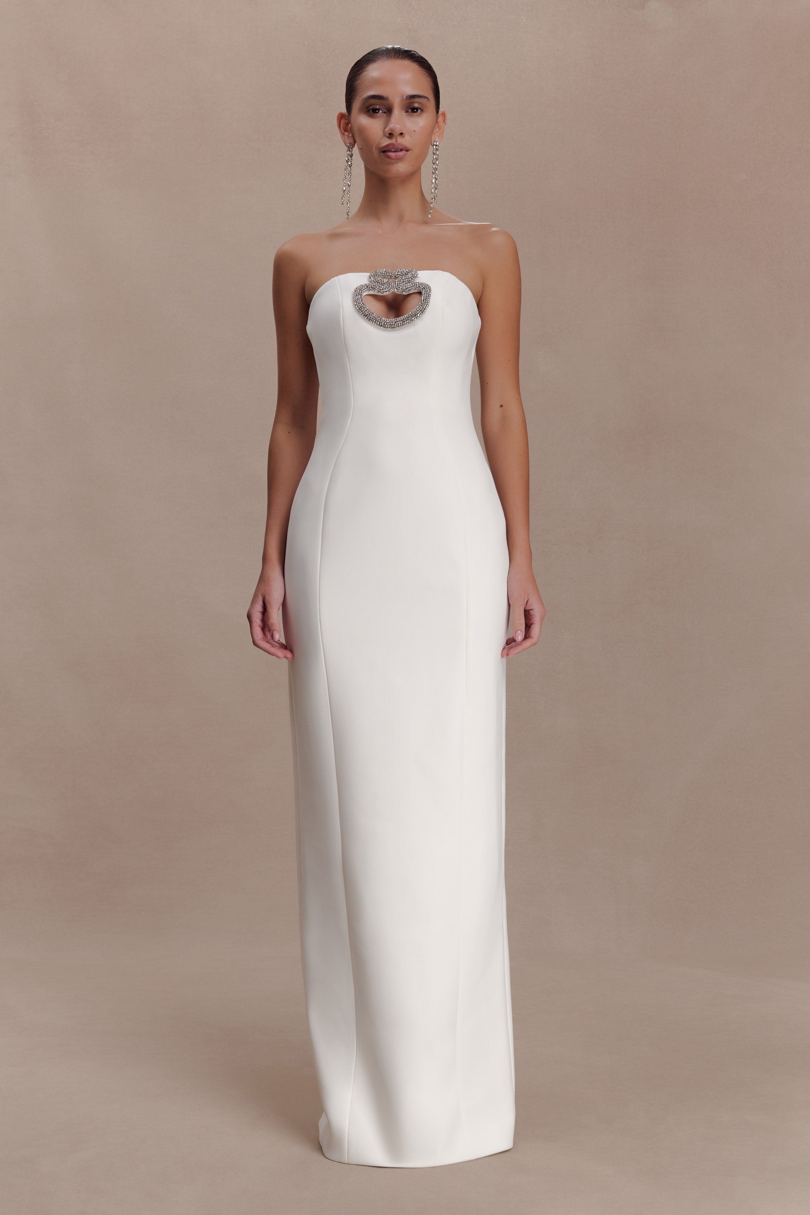Hilda Embellished Strapless Maxi Dress